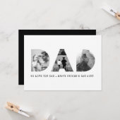 Pap Foto Vaderdag Kaart (Voorkant / Achterkant in situ)