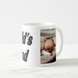 Pap Foto zwarte tekst Koffiemok