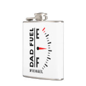 Pap Fuel Funny Vaderdag Birthday - gepersonaliseer Heupfles (Links)