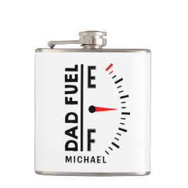 Pap Fuel Funny Vaderdag Birthday - gepersonaliseer Heupfles