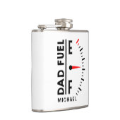 Pap Fuel Funny Vaderdag Birthday - gepersonaliseer Heupfles (Rechts)