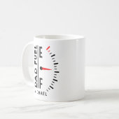 Pap Fuel Funny Vaderdag Birthday - gepersonaliseer Koffiemok (Voorkant links)