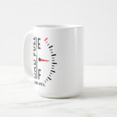 Pap Fuel Funny Vaderdag Birthday - gepersonaliseer Koffiemok (Voorkant links)