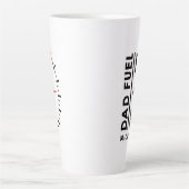 Pap Fuel Funny Vaderdag Birthday - gepersonaliseer Latte Mok (Voorkant)