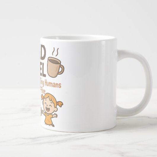 Pap Fuel: Tiny Humans & Coffee | Vaderdag Grote Koffiekop (Rechts)