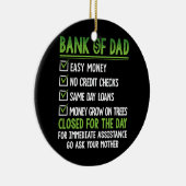 Pap Funny Fathers Day Keramisch Ornament (Rechts)
