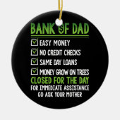 Pap Funny Fathers Day Keramisch Ornament (Voorkant)