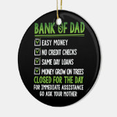 Pap Funny Fathers Day Keramisch Ornament (Links)