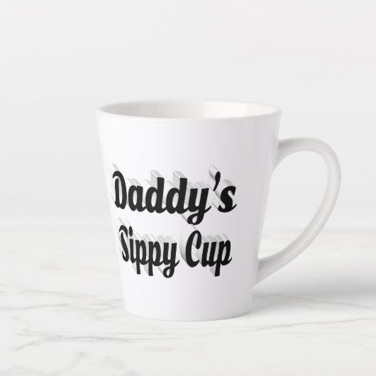 Pap Funny Fathers Day Latte Mok (Rechts)