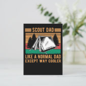 Pap Funny Outdoor Tent Vader Briefkaart (Staand voorkant)