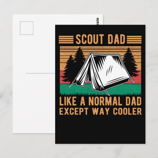 Pap Funny Outdoor Tent Vader Briefkaart (Voorkant / Achterkant)