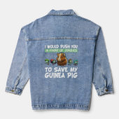 Pap Funny Piggy Lover Chew Cage 10 Denim Jacket (Achterkant)