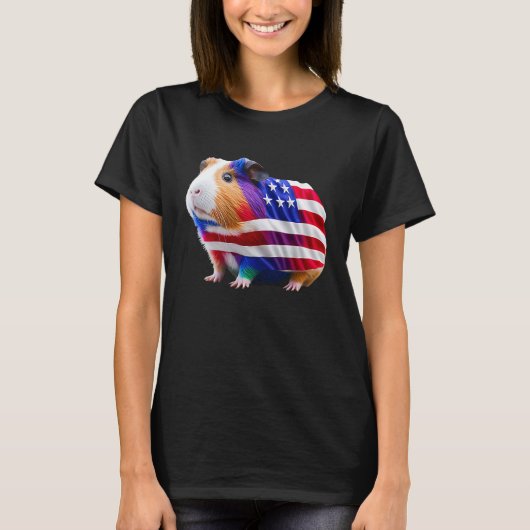 Pap Funny Piggy van Guinee Pig T-shirt (Voorkant)