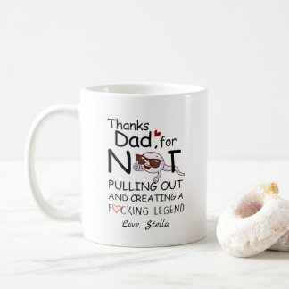 Pap Funny Sperm Bedankt pap voor niet-uittrekken Koffiemok