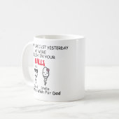 Pap Funny Sperm... gisteren hebben we in je betoog Koffiemok (Voorkant links)