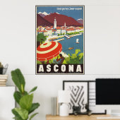Pap ganze Jaar oopen Ascona Poster (Thuiskantoor)