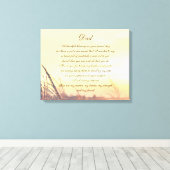 Pap gedicht canvas afdruk (Insitu (Houten vloer))