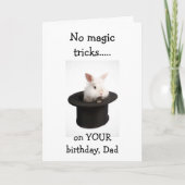 **PAP** GEEN GOOCHELTRUCS-GELUKKIGE VERJAARDAGSWEN KAART (Voorkant)