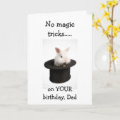 **PAP** GEEN GOOCHELTRUCS-GELUKKIGE VERJAARDAGSWEN KAART (Gele Bloem)