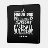 Pap Geweldige Baseball-spelers Keramisch Ornament (Links)