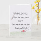 Pap Gezegden... Vaderdag Kaart (Gele Bloem)