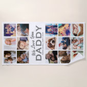 Pap Gift 15 Foto Collage Strandlaken (Voorkant)