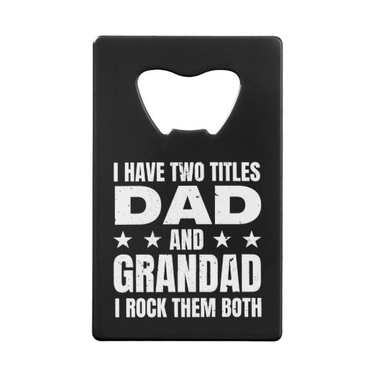 Pap Grandad Creditkaart Flessenopener (Achterkant)