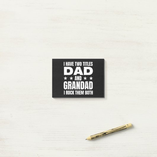 Pap Grandad Post-it® Notes (Op bureau)