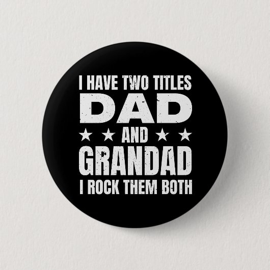 Pap Grandad Ronde Button 5,7 Cm (Voorkant)