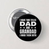 Pap Grandad Ronde Button 5,7 Cm (Voorkant /achterkant)
