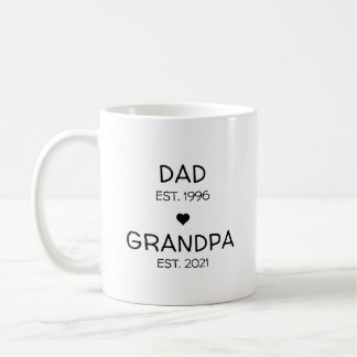 Pap Grandpa Zwangerschap Aankondiging Baby onthull Koffiemok