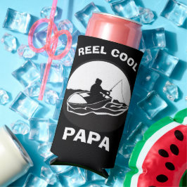 Pap grap, riel cool papa, vaderdag vissen seltzer blikjeskoeler