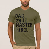 Pap Grill Master Hero - Grappige Pap Grillen T-shirt (Voorkant)