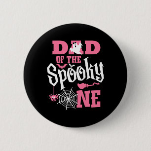 Pap Halloween 1e verjaardag op maat van familie Ronde Button 5,7 Cm