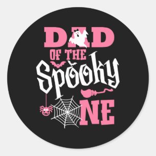 Pap Halloween 1e verjaardag op maat van familie Ronde Sticker