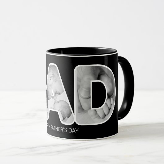 Pap Happy Vaderdag Photo Mok (Voorkant rechts)