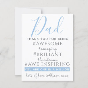 Pap hashtag bedankt voor geweldige verjaardag