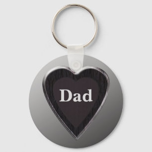 Pap Heart Keychain