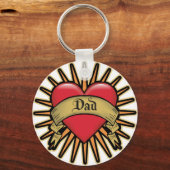 Pap Heart Tattoo Sleutelhanger (Voorkant)