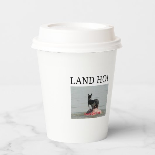 Pap heeft een papieren beker (Voorkant)