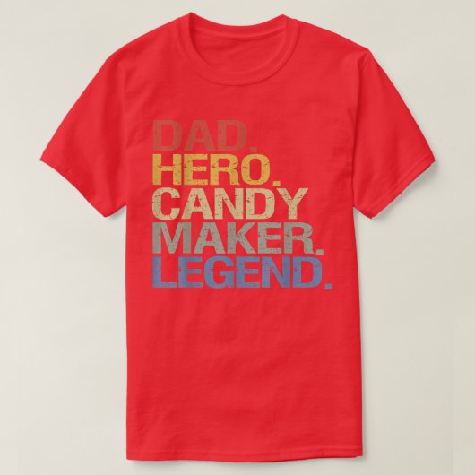 Pap held snoep legende t-shirt (Design voorkant)
