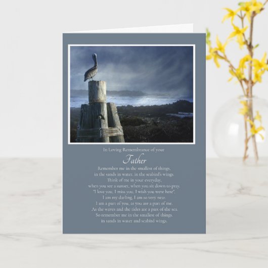 Pap Herdenking Jubileum van Passing Kaart (Gele Bloem)