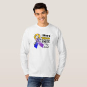 Pap Hero in mijn leven bladerkanker T-shirt (Voorkant volledig)