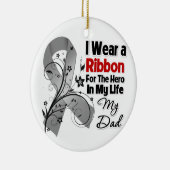 Pap Hero in mijn leven hersenkanker Keramisch Ornament (Rechts)