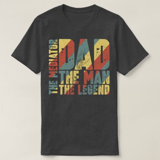 Pap het Man de bemiddelaar de legende T-shirt (Design voorkant)