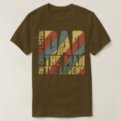 Pap het Man de chiropractor de legende T-shirt (Design voorkant)
