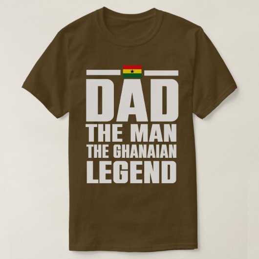 Pap Het Man De Ghanese Vaders Cadeau T-shirt (Design voorkant)