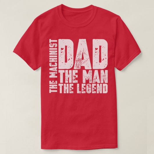 Pap Het Man De Machinist De1 T-shirt (Design voorkant)