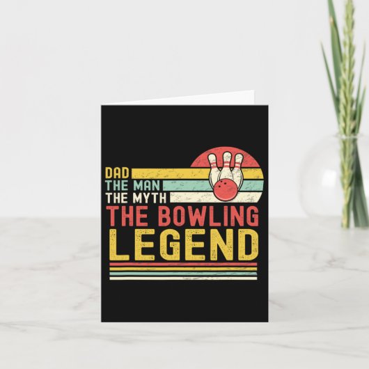 Pap het Man De mythe De bowlinglegende Bo Kaart (Voorkant)