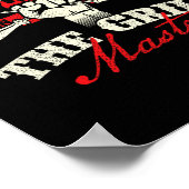 Pap het Man De mythe De grillmeester - Grill BBQ Poster (Hoek)